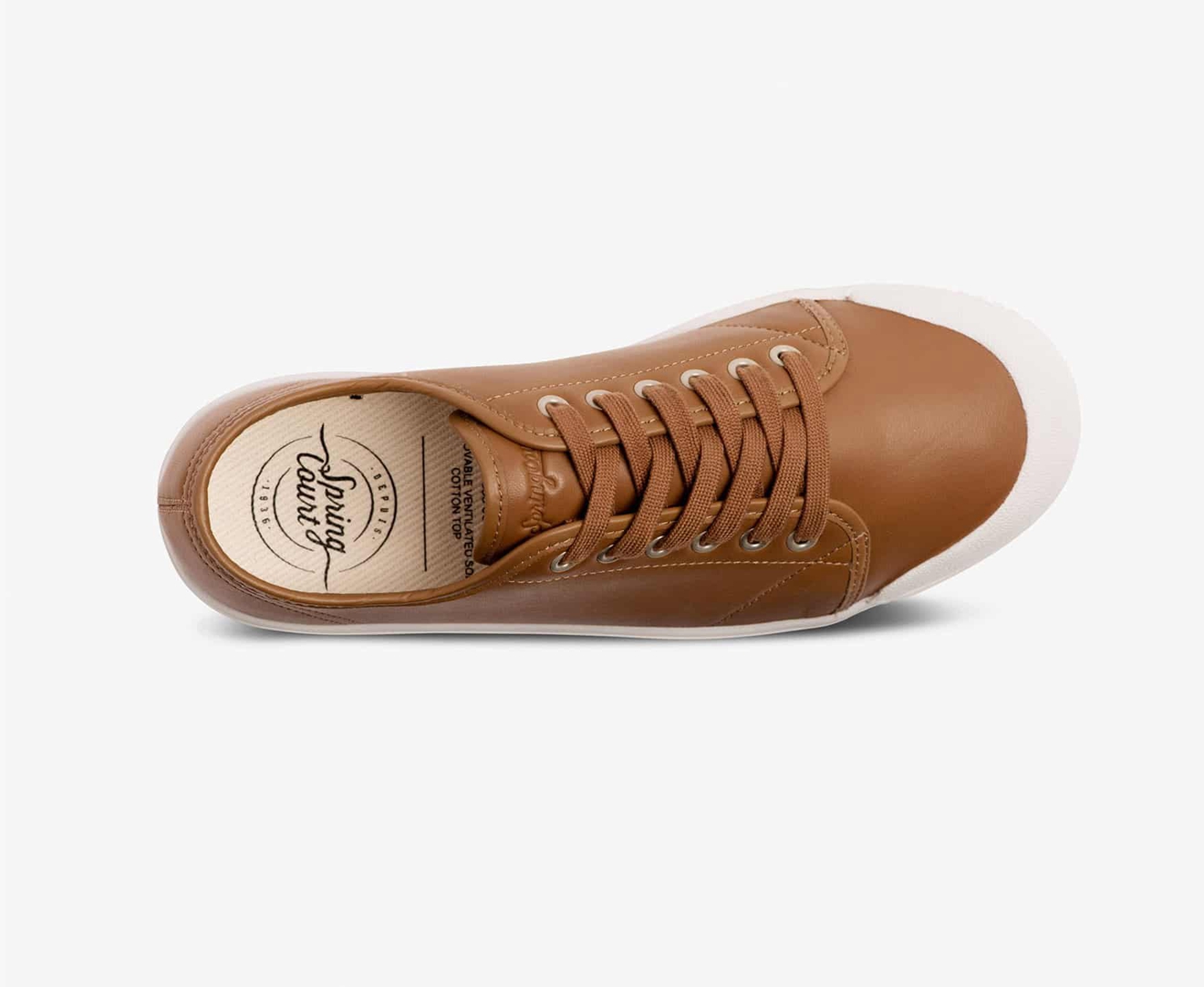 Spring Court G2 SHEEPSKIN Men's Trainers Brown | South Africa-38RVXJMNU